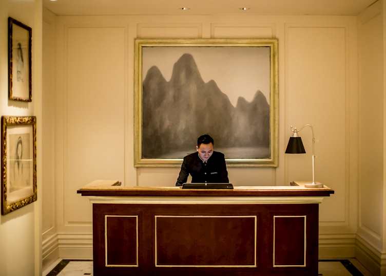 Lobby at the Apricot Hotel