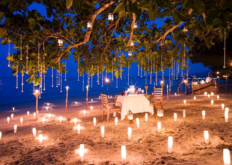 Private beach barbecue, The Sarojin
