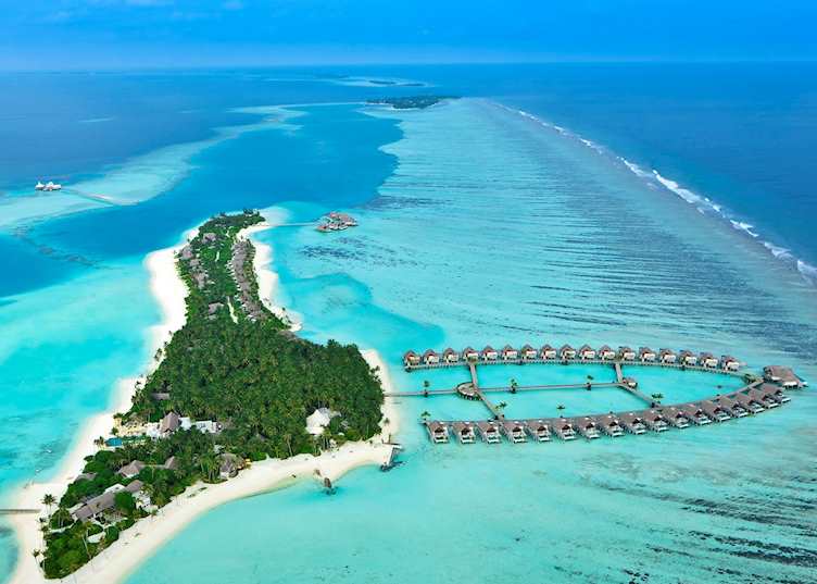 Aerial view, Niyama, Maldive Island