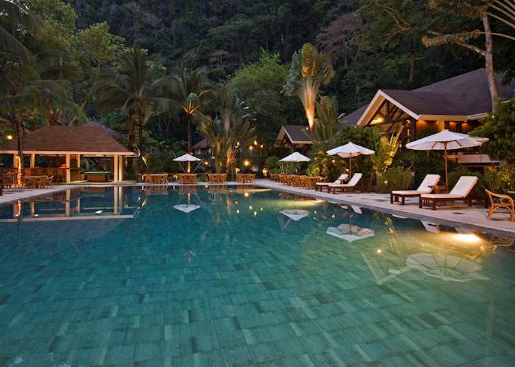 Pool at El Nido Lagen resort
