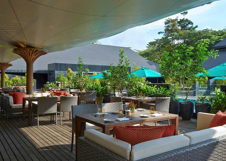M Cafe terrace, Mulu Marriott