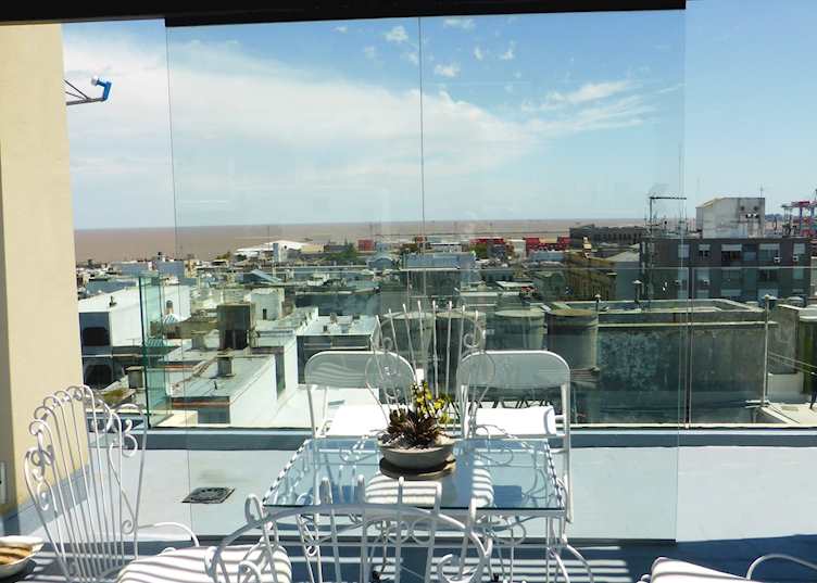 View from the rooftop terrace, Alma Historica