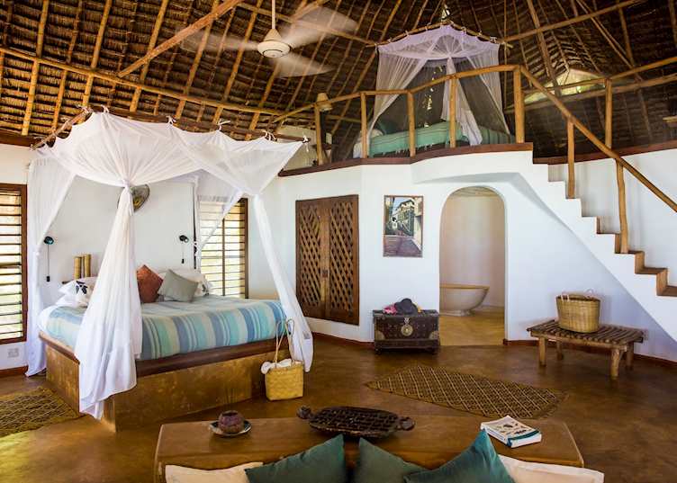 Matemwe Lodge bedroom, Zanzibar Island