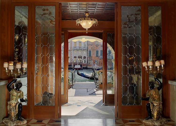 Grand Canal water entrance, Gritti Palace, Venice