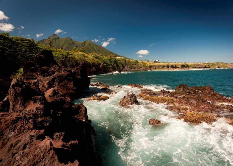 Black rocks of Saint Kitts