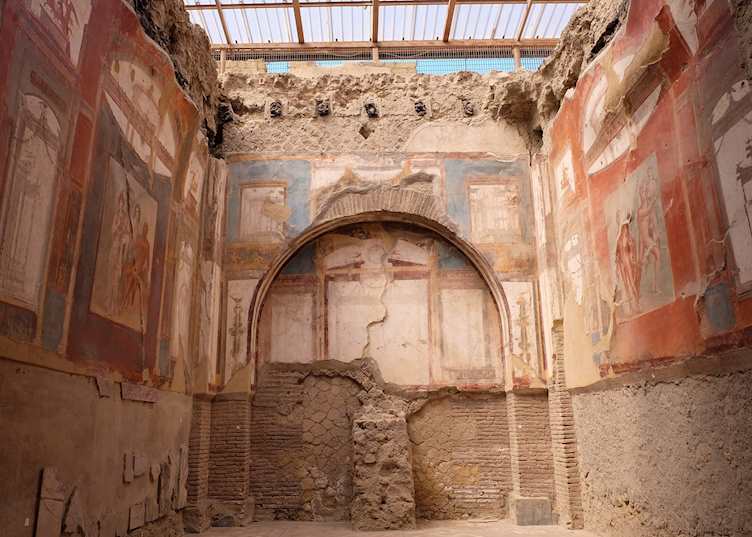 Interior of ruins, Herculaneum