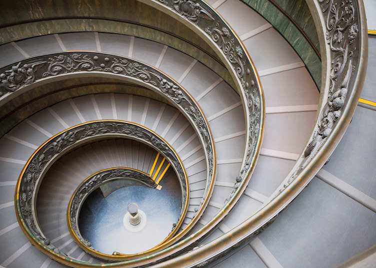 Staircase, Vatican museum, Rome