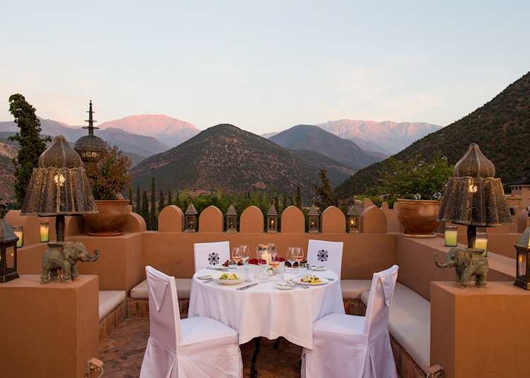 Kasbah Tamadot rooftop terrace