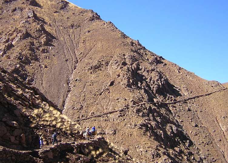 Trekking in The High Atlas Mountains, Morocco