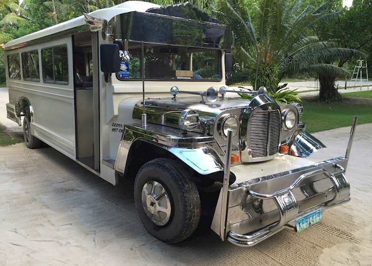 Bus at Dedon Island Resort