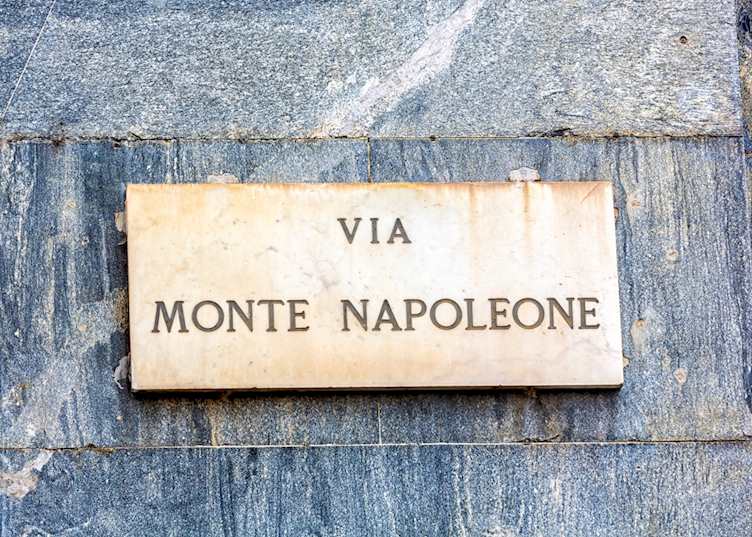 Milan's most fashionable shopping street