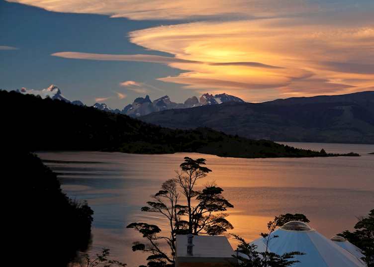View to the Torres, Patagonia Camp, Torres del Paine National Park