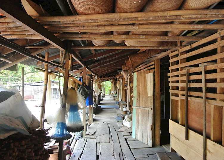 The Lemanak Longhouse porch