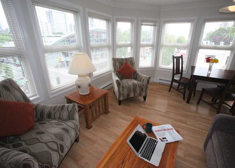 Living room, Times Square Suite Hotel