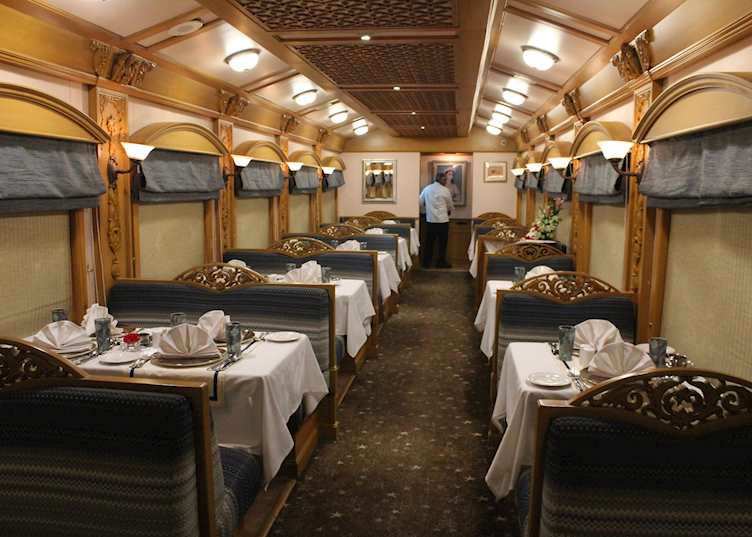 Deccan Odyssey Dining Cabin
