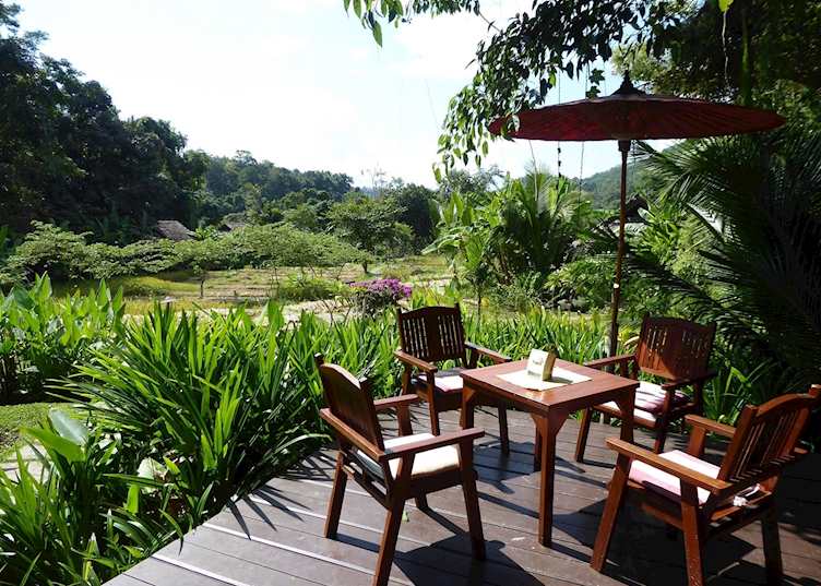 View from the Rice Terrace Bar, The Fern Resort