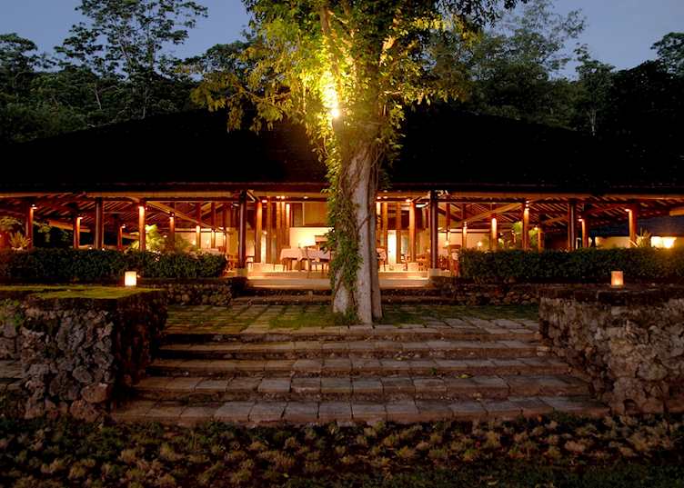 Dining room at Amanwana