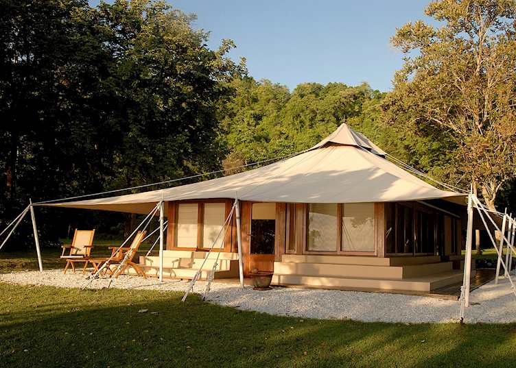 Tented accommodation, Amanwana