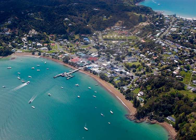 Russell from above - Flight back from Cape Reinga