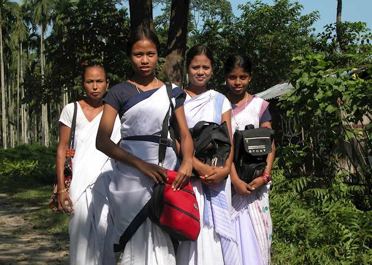 School girls, Manas National Park