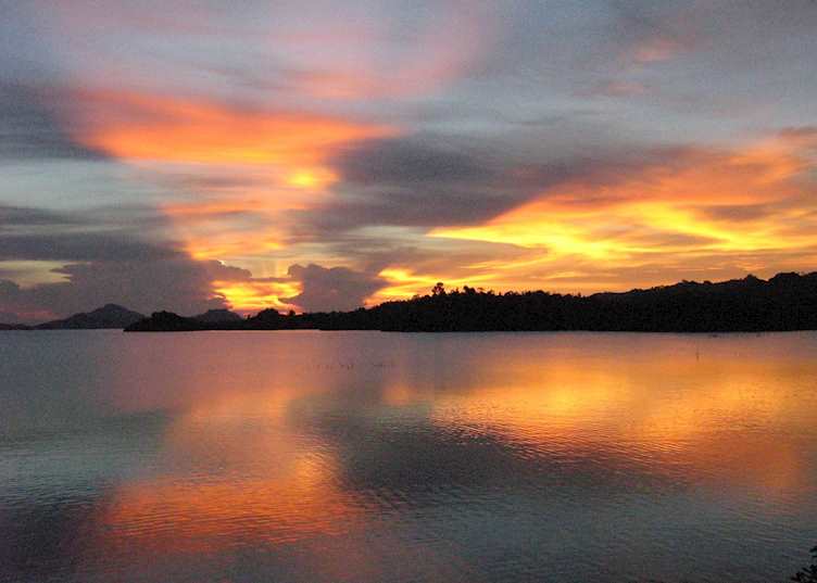 Sunset at Batang Ai, Malaysian Borneo