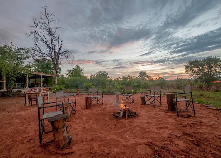 The boma at Chobe Elephant Camp, Chobe National Park