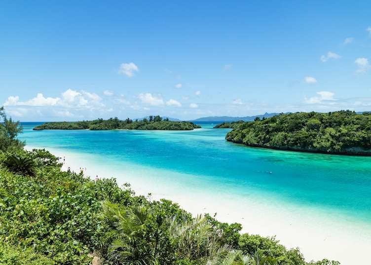 Coastline of Okinawan archipelago