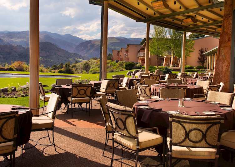 Garden Of The Gods Resort Restaurant Patio View