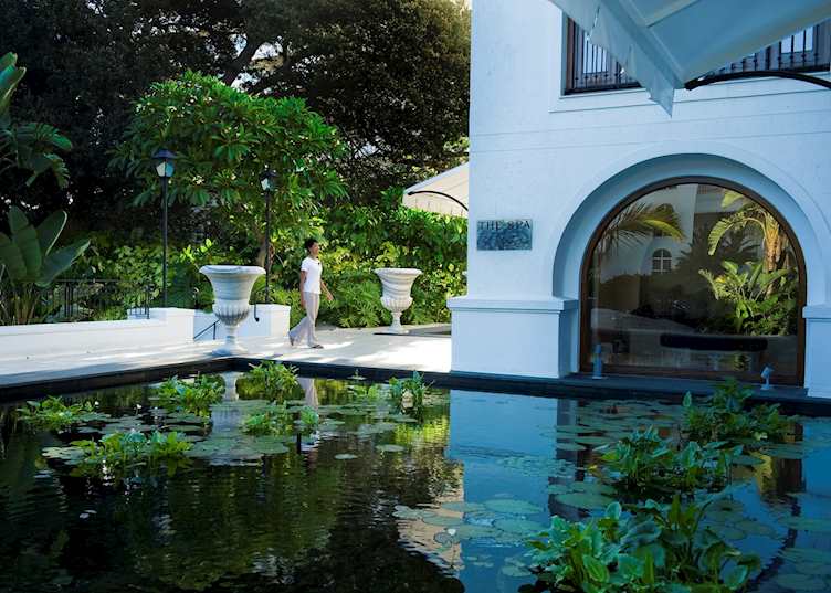 Tropical gardens outside the Oyster Box spa