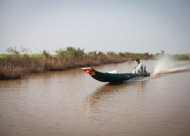 Boating on Tonle Sap in Cambodia