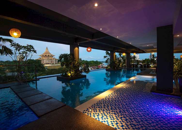 Swimming pool at the Waterfront Hotel