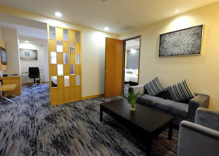 Merdeka Suite Living Room at the Waterfront Hotel