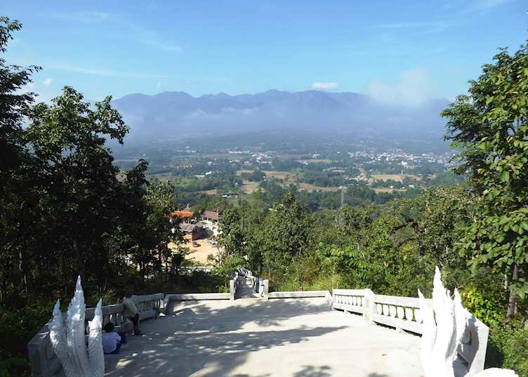 Buddha Statue Viewpoint of Pai (Wat Phra That Mae Yen)