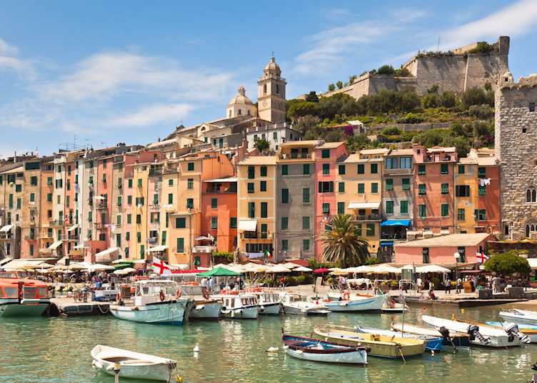 Bustling marina, Porto Venere