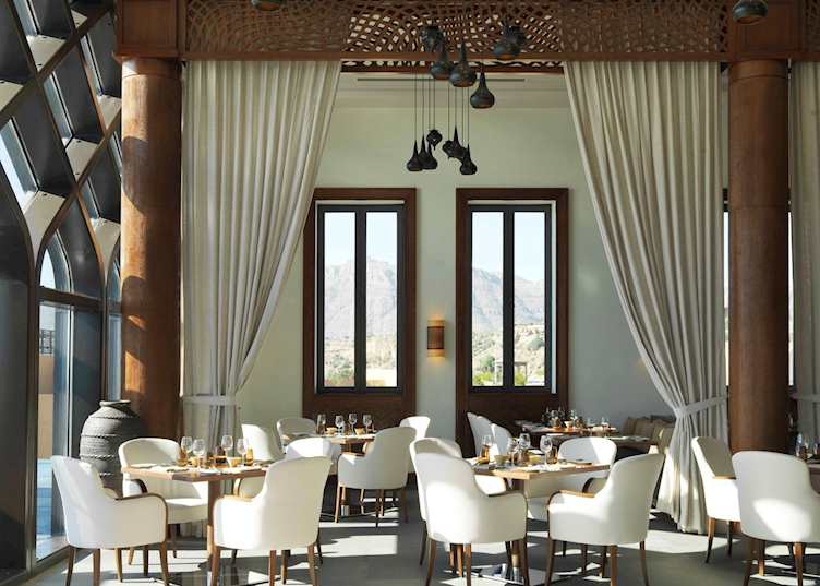 Al Maisan restaurant, Anantara Al Jabal Al Akhdar Resort, Jebel Akhdar