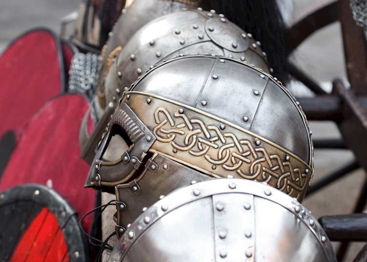 Viking helmets in York