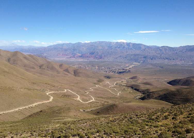 Road to El Hornocal on Humahuaca Gorge excursion