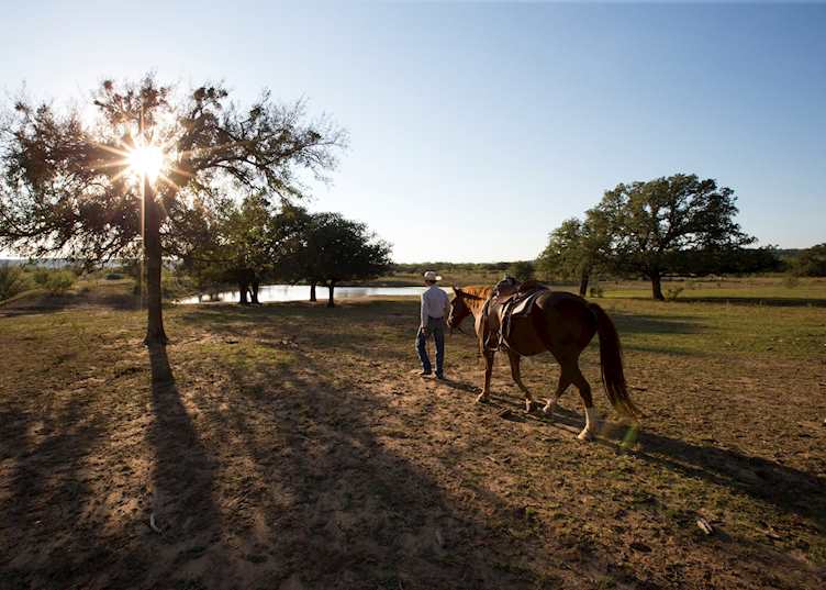 Riding at Wildcatter Ranch