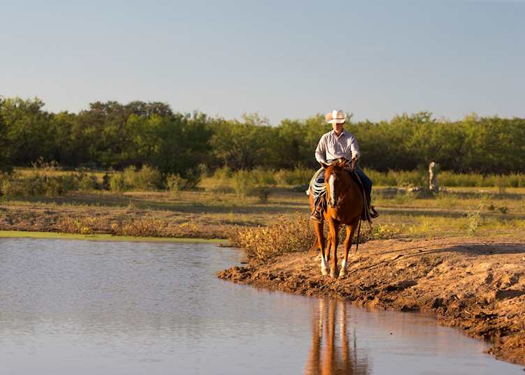 Horse riding at Wildcatter Ranch