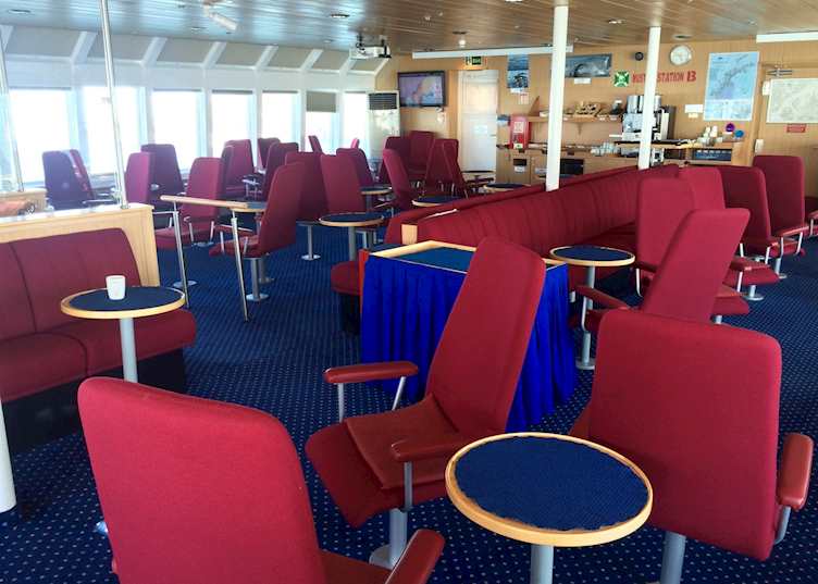 Observation deck on the Ocean Nova
