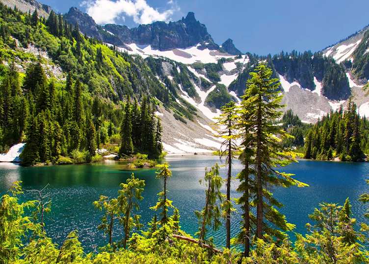 Snow Lake in Mount Rainier National Park 