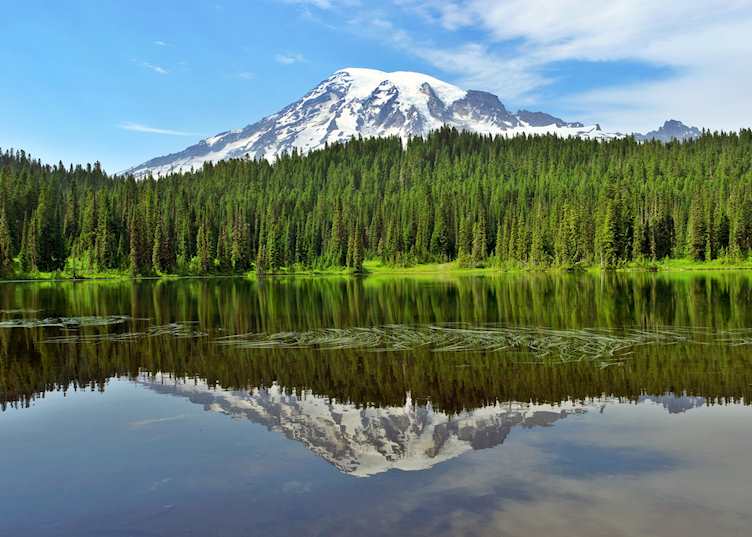 Reflection of Mount Rainier
