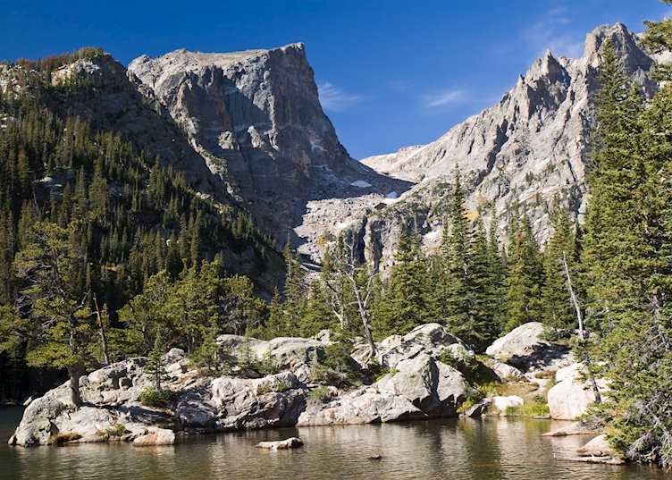 Dream Lake and Hallett Peak in Rocky Mountain National Park