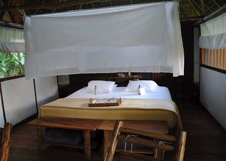 One bed cabana at Refugio Amazonas