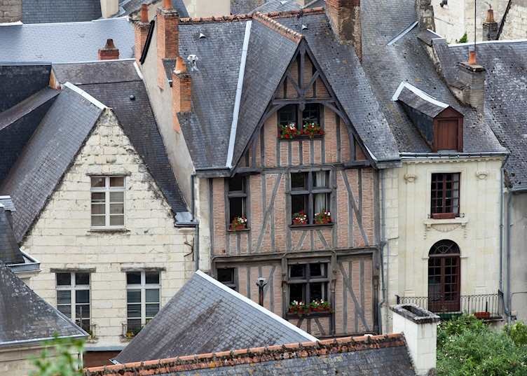 Half-timbered house, Chinon
