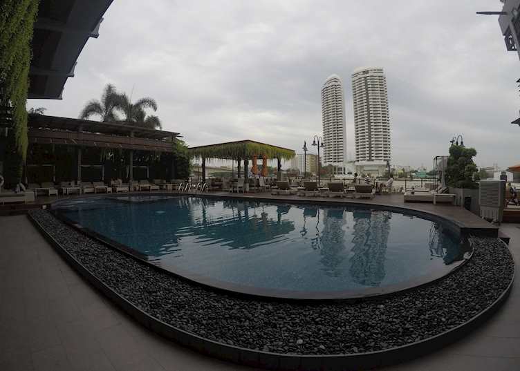 Riva Surya's pool on the river