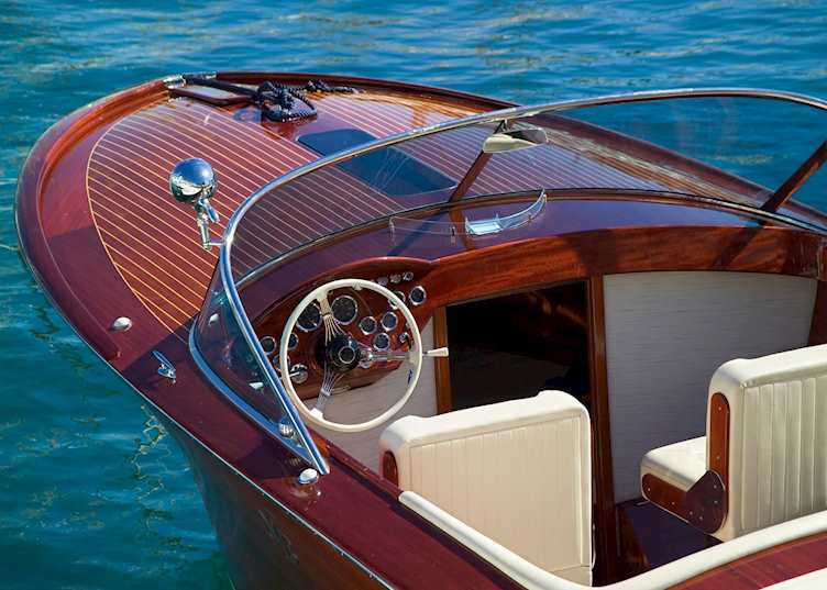 Luxury wooden boat, Monaco