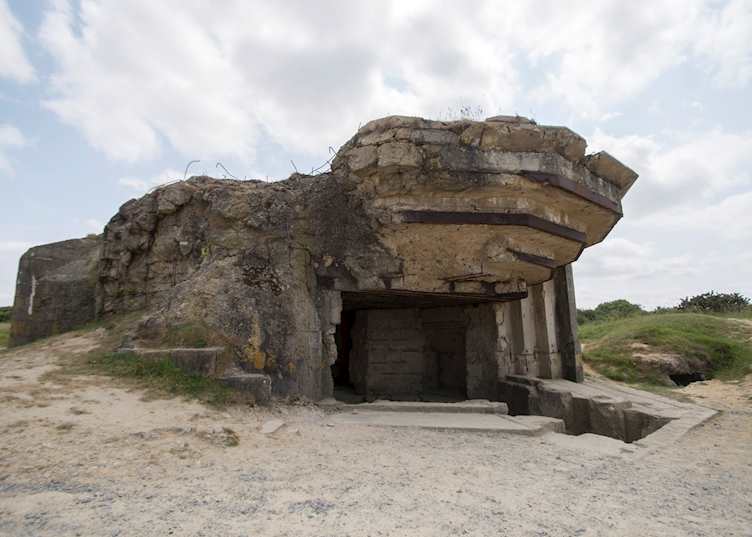 World War II blockhouse ruins, Normandy 