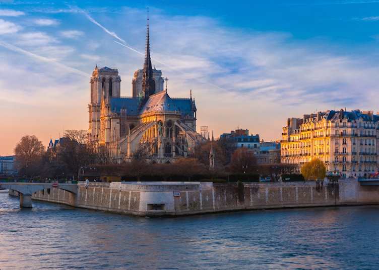 Sunset at Notre-Dame Cathedral, Paris