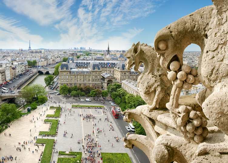 The gargoyles of Notre-Dame Cathedral, Paris